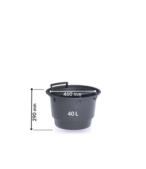 Wyjmowany wkład do roślin zielonych okrągły 40 litrów